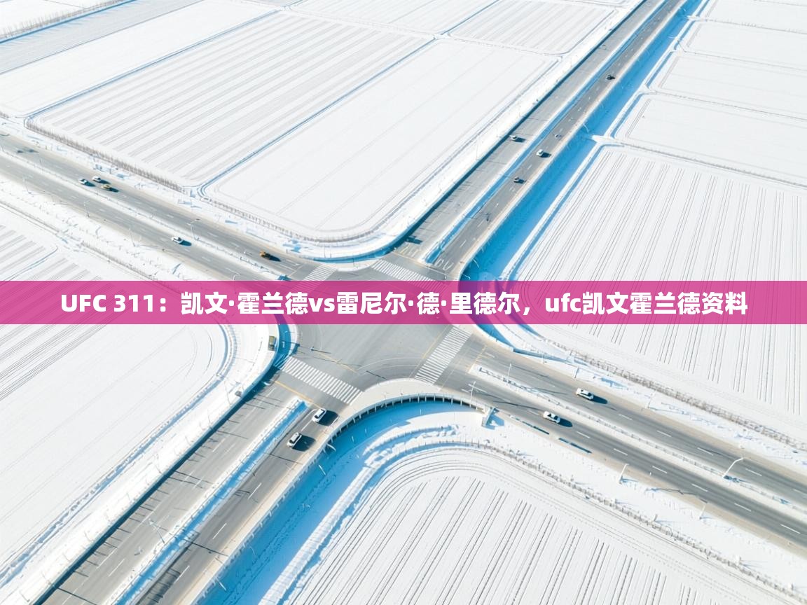 UFC 311:凯文·霍兰德vs雷尼尔·德·里德尔,ufc凯文霍兰德资料 第1张
